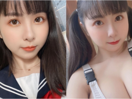 萬年高校美少女「Tiny 胎尼」穿制服不違和　綁雙馬尾也萌到不行