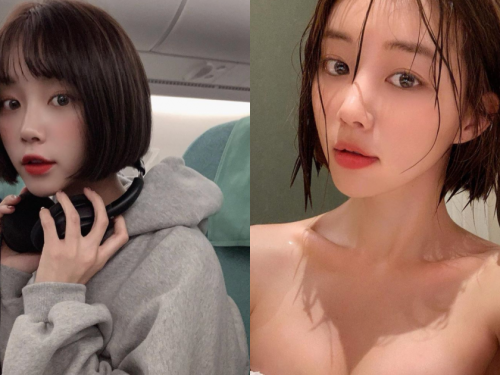 超正短髮妹子！韓國網拍闆娘「문이」乳量驚人，粉絲：都被穿搭給騙了