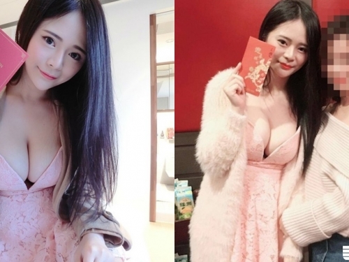 尾牙就決定穿這套了！「爆乳正妹」禮服好低胸！奶奶快掉出來，全場嬌點94她！