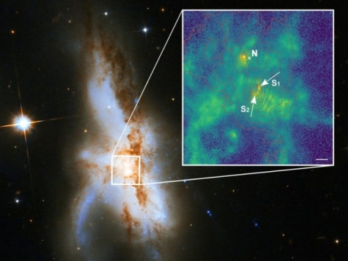推翻 NGC 6240 星系過去認知，新發現：中心擠了 3 個超大質量黑洞
