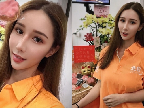 木瓜牛乳店出現「木瓜奶店員」！超正天菜級臉蛋和「制服包不住」兇猛曲線，不買不行！