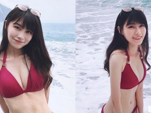 東澳海岸捕獲「成大校花」！學妹「比基尼照太可口」，學長為了卡位可以排到海平線！