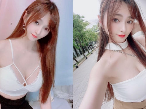 人氣女神「心玥」白色平口裝超爆乳，「性感的雪白酥胸」火辣圈粉！