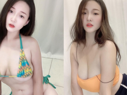 外拍甜心「施菲亞Feiya」比基尼罩不住　嬌嗔：「Word很大，你忍一下」