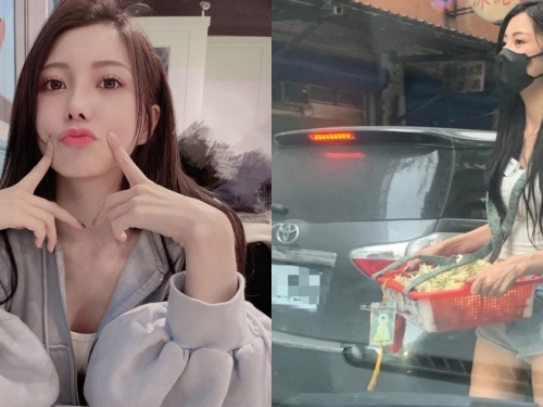 台北街頭的「玉蘭花正妹」打扮火辣超養眼，網友熱情表示：買到你提早下班！