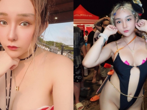 金髮巨乳正妹「冰冰Naomi」參加派對好火辣！超狂穿搭讓「北半球」整個掉出來