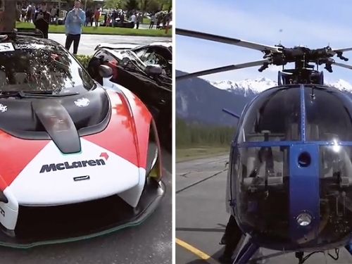 [影] 地表沒對手？頂尖超跑 McLaren Senna 直線加速挑戰直升機！
