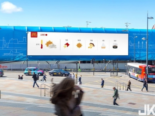 太酷啦！英國麥當勞用食物做天氣預報 這些符號你猜得出來是什麼嗎？