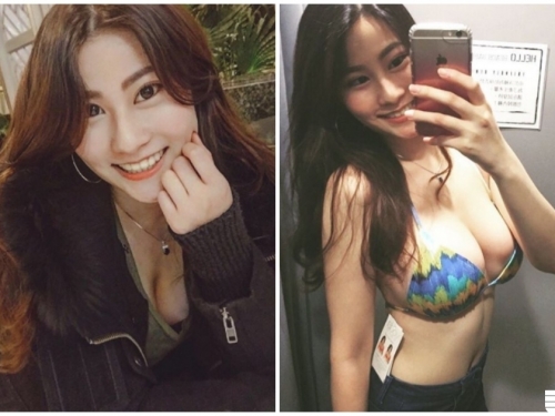 正妹試穿泳衣「兇暴曲線」好勾魂！「逆天美乳」完全就是天菜啊！