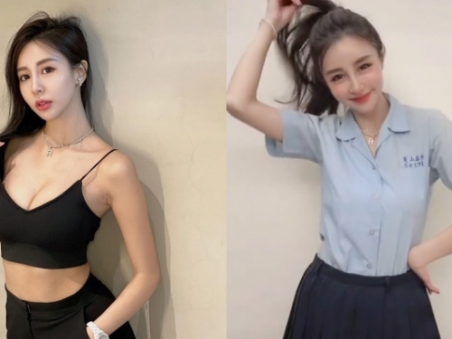 氣質美人 Rita 化身「高中制服妹」！甜美笑容收服網友的心