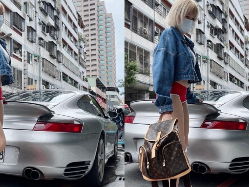 街頭驚見「雪白長腿正妹」超短真理褲！下車買飲料露「前凸後翹」美妙曲線！