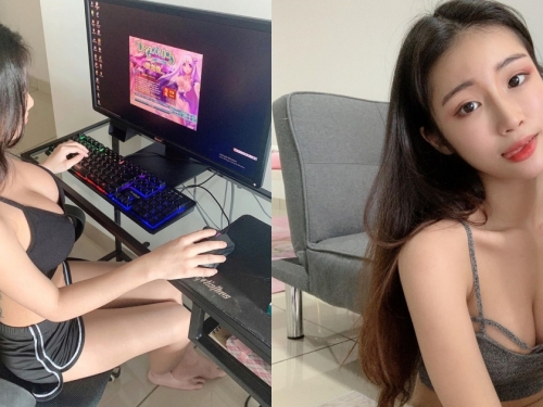 爆乳女友喊你打遊戲！「超猛胸器」戰力十足，要你好好和她打一場！