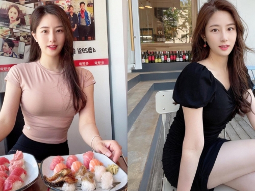 吃滿滿生魚片的「IG健身正妹」，懂吃果然身材超讚的！