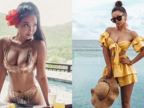 健美麥色肌！「Viv Li」超挺巨乳渾圓又飽滿，辣體的強大氣勢連男人都甘拜裙下！