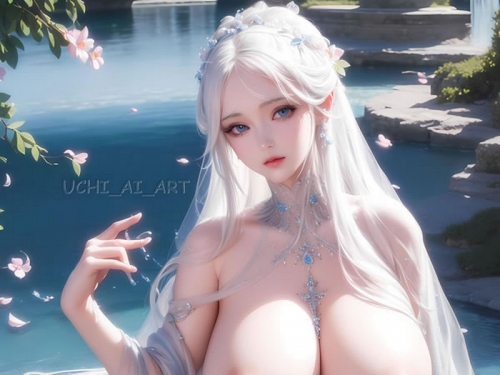 仙俠風如夢如幻的AI美女豐碩胸部誘人