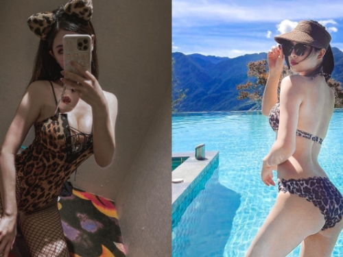 「羽潔Dona」美體到處野放，邪惡網襪加「超立體美乳」太誘惑