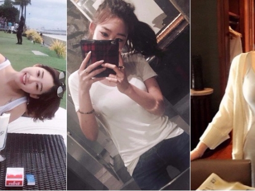賣場捕獲「鄰家系女孩」！逆天美腿背影讓人戀愛，鏤空背心「隱乳」從旁溢出…