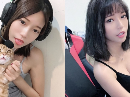 電競小公主「歐安」退役後持續發光發熱，「白嫩美乳」直播時瘋狂放電中！