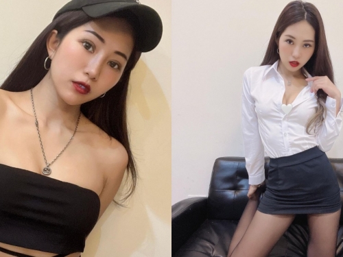 辣妹OL「Nicki倪姬」襯衫窄裙好貼身，「性感曲線」讓人好想加班！