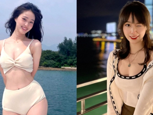 「天然港妹」海邊狂展勻稱辣體，「火辣臀腿」搭甜笑征服整條海岸線