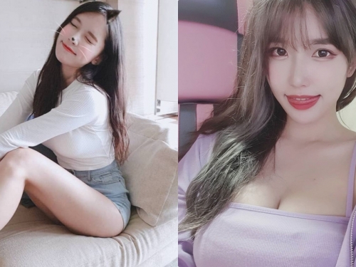 美胸Youtuber「下身小短褲太犯規」，「光滑嫩腿」特引人遐想！
