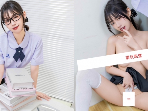 文靜委員「Jess」從不穿內衣，暗藏圖書館「自摸色色」淫亂大反差！