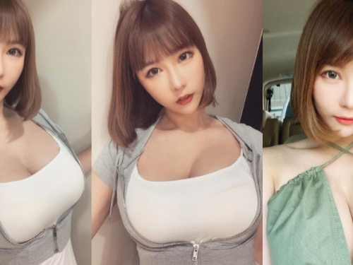 短髮女神「Sylvia 希維亞」外套拉鍊被巨乳卡住　畫面真的太猖狂