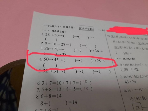 小一數學「45空兩格變25」 神人解答！網愣：太複雜