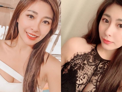 性感正妹蕾絲裝驚見「超深事業線」，「長長一條溝」養眼度爆表！