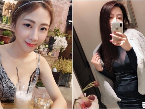 奶香四溢！白嫩美乳正妹「爆乳喝奶茶」！深V洋裝下「渾圓美胸」藏都藏不住！