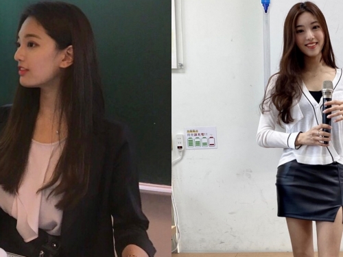 女神級大學老師！「鄭小奈」精緻臉蛋纖細美腿讓人好心動，這課堂人數一定爆滿！