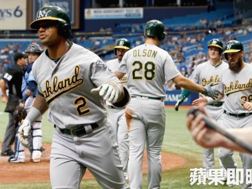 運動家戴維斯滿貫砲　挑戰老爹指定打擊開轟紀錄