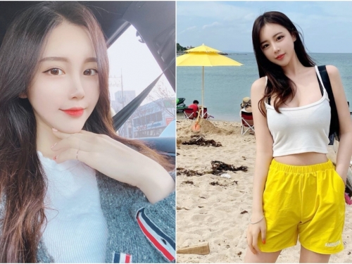 沙灘驚見「氣質小姊姊」甜美外型太搶眼！魅惑雙眼釋放超強大電力