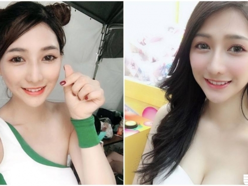 娃娃機前捕獲「超甜美正妹」，迷人深溝事業線太辣了！