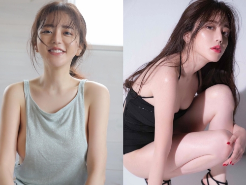 正妹大胃王「谷あさこ」細肩帶背心內衣失蹤　轉身「側乳溢出」飽滿胸型外洩
