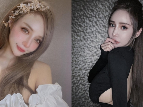 尺寸太猛撐爆衣服！「白皙豪乳正妹」露背洋裝大位移，「側邊雪球」呼之欲出