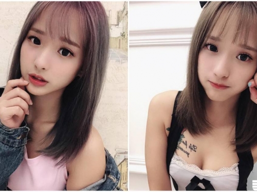 超可愛美乳「全糖寶貝」！無辜表情加深溝，立刻甜到心坎裡！