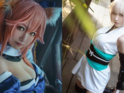 造型百變cosplay美少女「肉宅RouZhai」真的好有肉 自拍分享真實乳量～