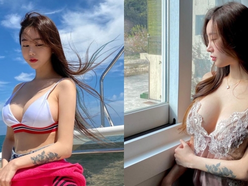 嫵媚正妹「窗邊露出大美乳」，「邪惡的酥胸」讓人看暈了！