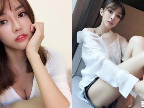 天冷94討抱抱～電眼正妹「陳咖喀」社群發文，低胸「微微露溝」嬌喊：天冷了擁抱了