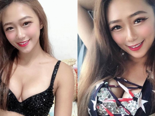 辣妹「洪詩婷」閃亮比基尼超兇，養眼爆乳畫面魅力太撩人！