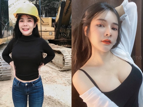 泰國工地波神「Weawtha」緊身衣辣曬邪惡曲線　渾圓飽滿「核彈雪乳」滿到掉出來