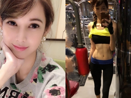 沈迷練腹肌的漂亮姊姊！174cm高挑美女「楊甯」猛泡健身房，「性感馬甲線」太無敵啦！
