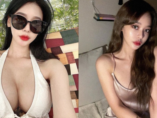 美豔空姐「胸前車頭燈太猛烈」，「極致的乳量」實在好巨大！