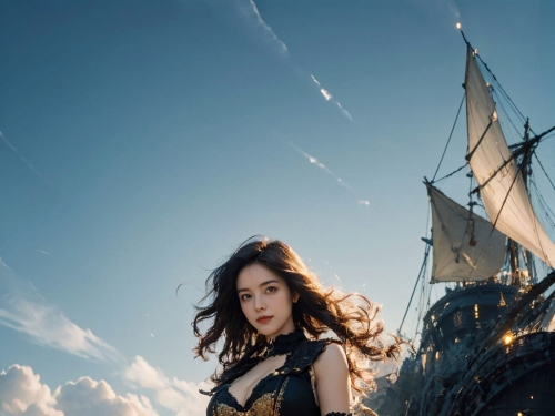 Sexy and deadly pirate captain