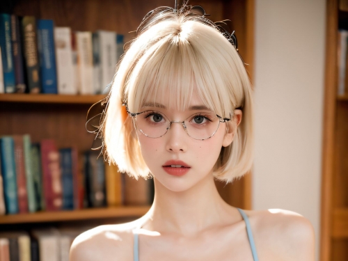 圖書館里的美女