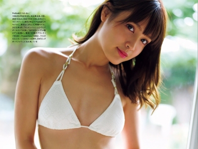 日本甜美混血女模松本愛　比基尼大露性感小麥色肌膚