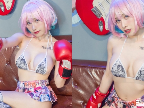 火辣拳擊正妹「小夜夜」爆乳出擊，誘惑比基尼瞬間把對手KO！