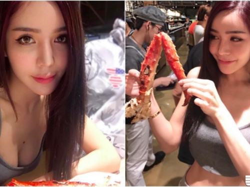 美味多汁！上引水產出現「背心爆奶妹」！鮮嫩欲滴的海鮮大餐好「勾人食慾」啊！