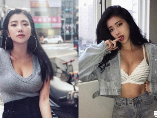 太性感啦！「歐系大奶姊姊」寬鬆衣物下「渾圓巨乳」形狀明顯，讓人好難奈！